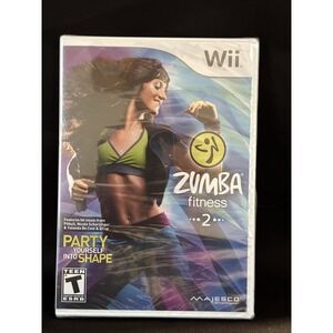 Nintendo Wii Zumba Fitness 2 Game &‎ Belt BRAND NEW SEALED In Box